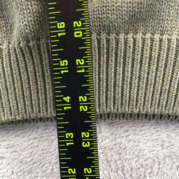 Polo Ralph Lauren Mens Sweater Small Green V-Neck Pullover Olive Green Knit - Picture 4 of 8